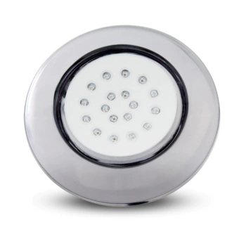 Luminária LED de Piscina 18W corpo transparente 12V 125mm rosca de 1/2 Branco quente 3000k - comprar online