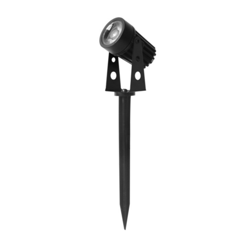  Espeto LED Spot de Jardim 3W Corpo Preto Bivolt Verde - comprar online