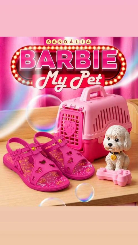 SANDALIA INF FEM BARBIE MY PET