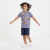 Camiseta Infantil Tigrão Azul Lavanda 100% Algodão Estampa Divertida Manga Curta