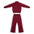 Conjunto Infantil Menina Esportivo Vinho com Listras Laterais | Algodão Jaqueta com Zíper e Calça Wi - loja online