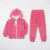 Conjunto Infantil Menina Moletom Rosa com Zíper, Capuz Peluciado e Calça | Conforto para o Inverno - loja online