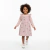 Salopete Infantil Menina Rosa Floral com Babados e Blusa Manga Longa | Cotton Leve e Moletom Linho Felpado