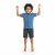 Camisa Infantil Menino Folhagem Off White Algodão Manga Curta com Bermuda Verde Militar - comprar online