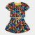 Conjunto Infantil Menina Fofura Patchwork Colorido | Blusa e Short - loja online