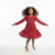 Vestido Infantil Menina Manga Longa Floral | Molecotton Felpado