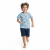 Conjunto Infantil Menino Safari Algodão Camiseta Manga Curta e Bermuda
