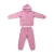 Conjunto Infantil Menina Plush Rosa com Capuz | Macio, Confortável e Quentinho - loja online
