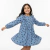 Vestido Infantil Menina Manga Longa Floral | Molecotton Felpado - comprar online