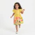 Vestido Infantil Estampa Jardim Ensolarado