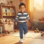 Imagem do Conjunto Infantil Menino Listrado Azul | Conforto e Elegância