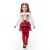 Pijama Infantil Menina Joaninha Vermelho e Preto | Algodão Conjunto Manga Longa