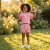 Conjunto Infantil Menina Floral Rosa Algodão Blusa Manga Babado e Short Estampado na internet