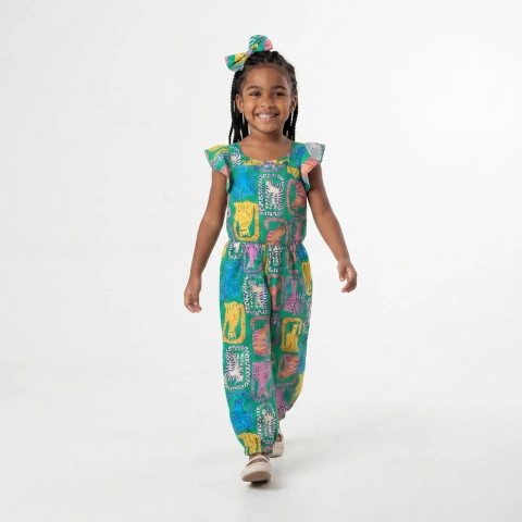 Macacao Infantil Miau Chique