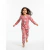 Pijama Infantil Menina Rosa Estampado com Personagens | Brilha no Escuro