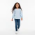 Blusa meia estação laços com aplicações de strass