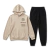 Conjunto Infantil Menino Moletom Calça Jogger Bege e Preto | Algodão Casual - loja online