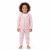 Conjunto Infantil Menina Jaqueta com Capuz e Calça Estampa de Lacinho 100% Algodão