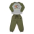 Conjunto Infantil Menino Esportivo Verde Estampa Futebol | Moletom Confortável - Maricota Store - Roupa Infantil