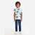 Camiseta Infantil Dinossauros Branca 100% Algodão Estampa Divertida Manga Curta