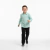 Conjunto Infantil Menino Camisa Verde e Calça Sarja Preta | Casual Elegante