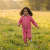 Conjunto Infantil Menina Moletom Rosa com Zíper, Capuz Peluciado e Calça | Conforto para o Inverno na internet