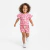 Conjunto Infantil Menina Floral Rosa Algodão Blusa Manga Babado e Short Estampado