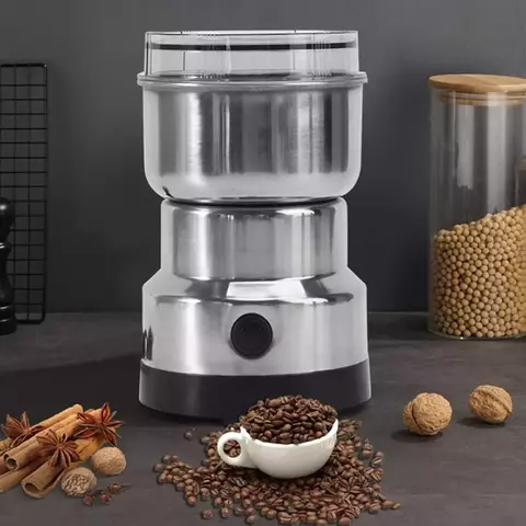 Moedor de café elétrico, moinho de grãos de aço elétrico, moinho de farinha