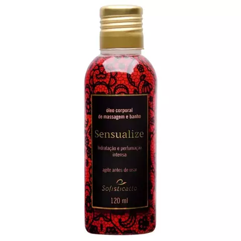 ÓLEO SENSUAL PARA MASSAGEM SENSUALIZE INSPIRAÇÃO LADY MILLION SOFISTICATTO 120ML
