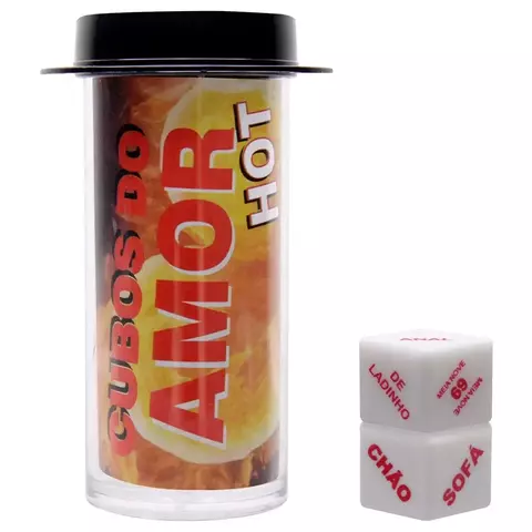 DADOS DO AMOR DUPLO HOT UNISSEX DIVERSÃO AO CUBO