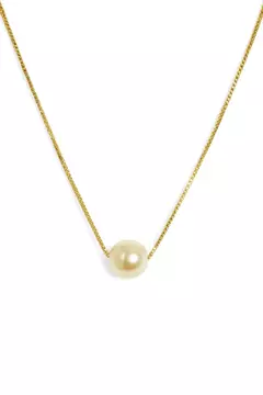 COLAR SEMIJOIA BOLA PÉROLA