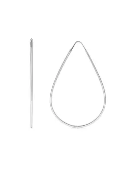 ARGOLA PRATA 925 GOTA FIO REDONDO