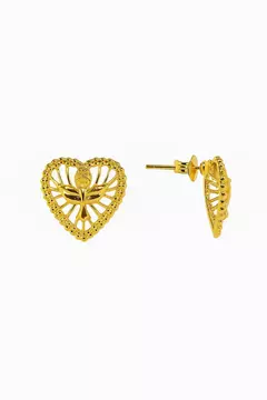 BRINCO SEMIJOIA CORAÇÃO ESPIRITO SANTO