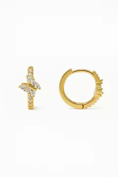 ARGOLA SEMIJOIA BORBOLETA CRAVEJADO