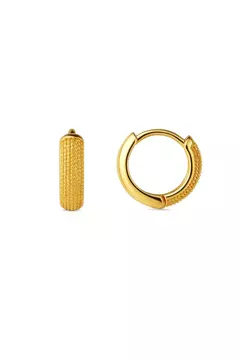 ARGOLA SEMIJOIA COM DETALHE FOSCO