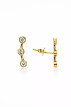 BRINCO SEMIJOIA TRÊS PONTO DE LUZ