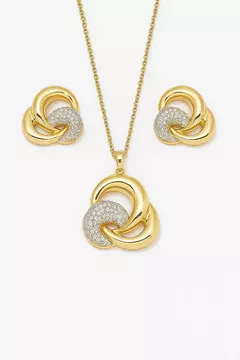 CONJUNTO SEMIJOIA FIOS ENTRELAÇADOS