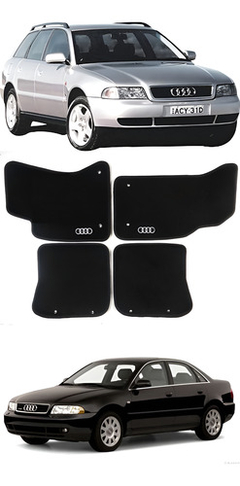 Tapete Carpete Luxo Preto Luxo Audi A4 2.8 1.8 T 1995/2001