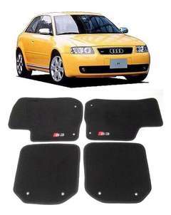 Tapete Carpete Preto Super Luxo Audi S3 - 1999 2000 2001