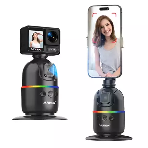 AXNEN-P03 Desktop Follow Gimbal, AI Face Tracking, Rotação 360, Estabilizador - comprar online