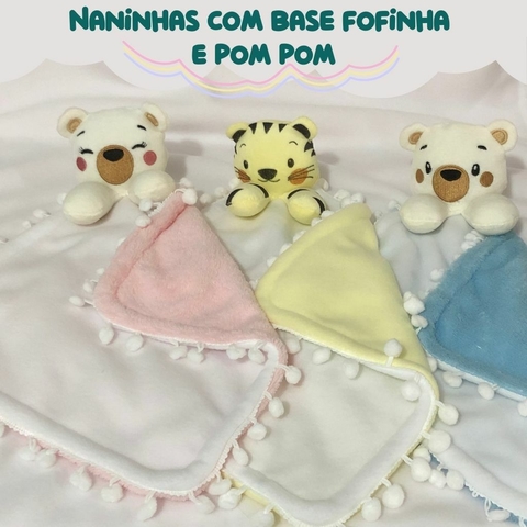 Naninha p/ sublimação com base fofinha e pom pom