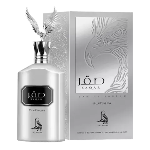 Al Absar Jod Saqar Eau de Parfum Perfume Árabe Platinum 100ml