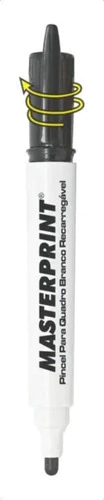 MARCADOR QUADRO BRANCO MASTERPRINT RECARR. MP619 PRETO 1UN