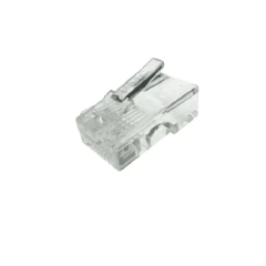 Conector RJ45 macho transparente para cabo de rede categoria 5E