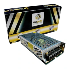Fonte chaveada 12V 15A Fasgold modelo Fs324 com estrutura metálica colmeia