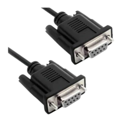 CABO SERIAL DELTA DB9 FEMEA RS232 3M - PRETO