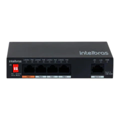 Switch Intelbras 5P Fast 4P Poe Sf 500 Hi-Poe Skd