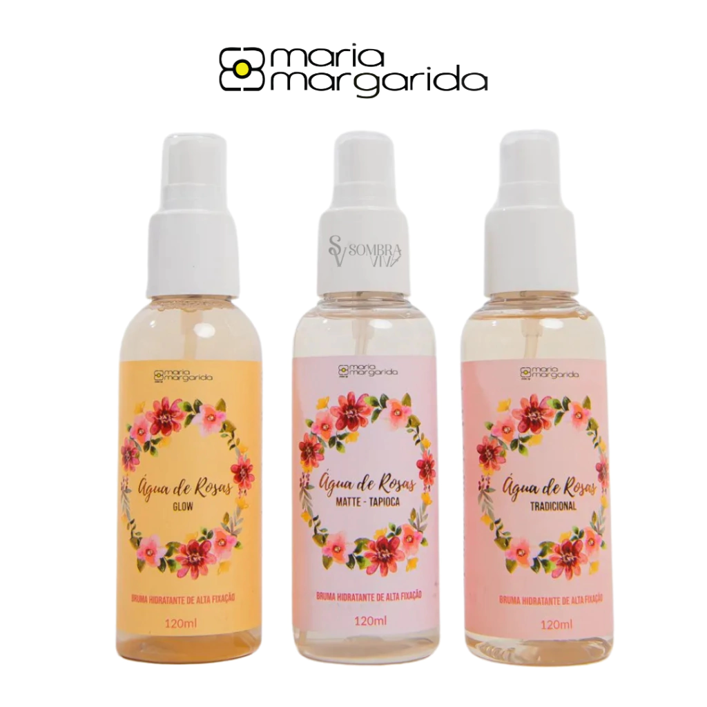 Bruma Fixadora e Hidratante Água de Rosas Maria Margarida
