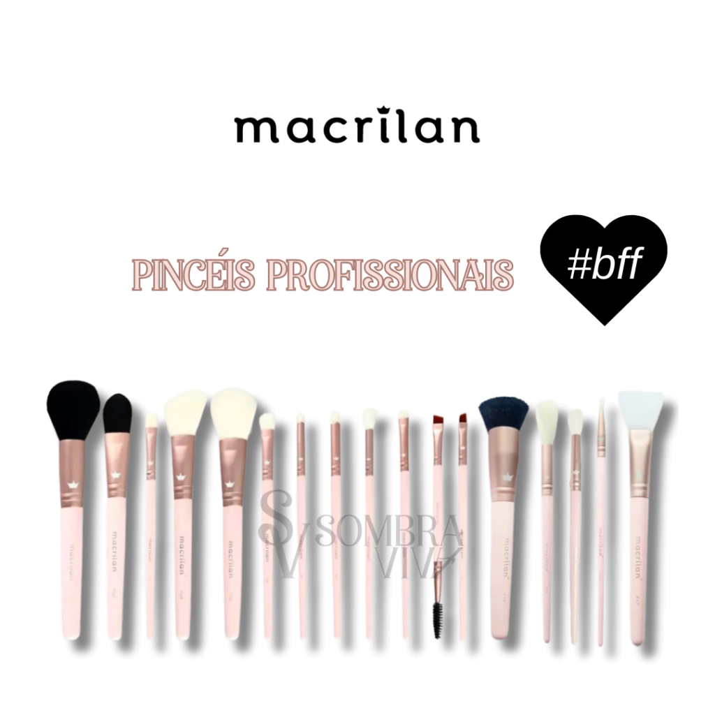 Pincel Profissional para Maquiagem Macrilan #BFF