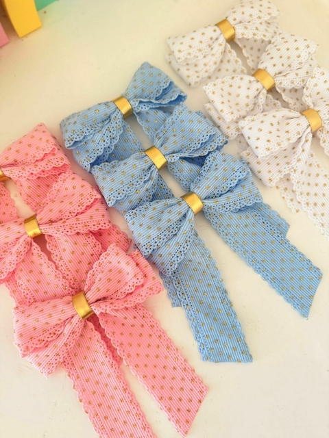 Kit Laço com ponta com fita grapeada